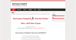 Desktop Screenshot of hurricanesfastpitch.com